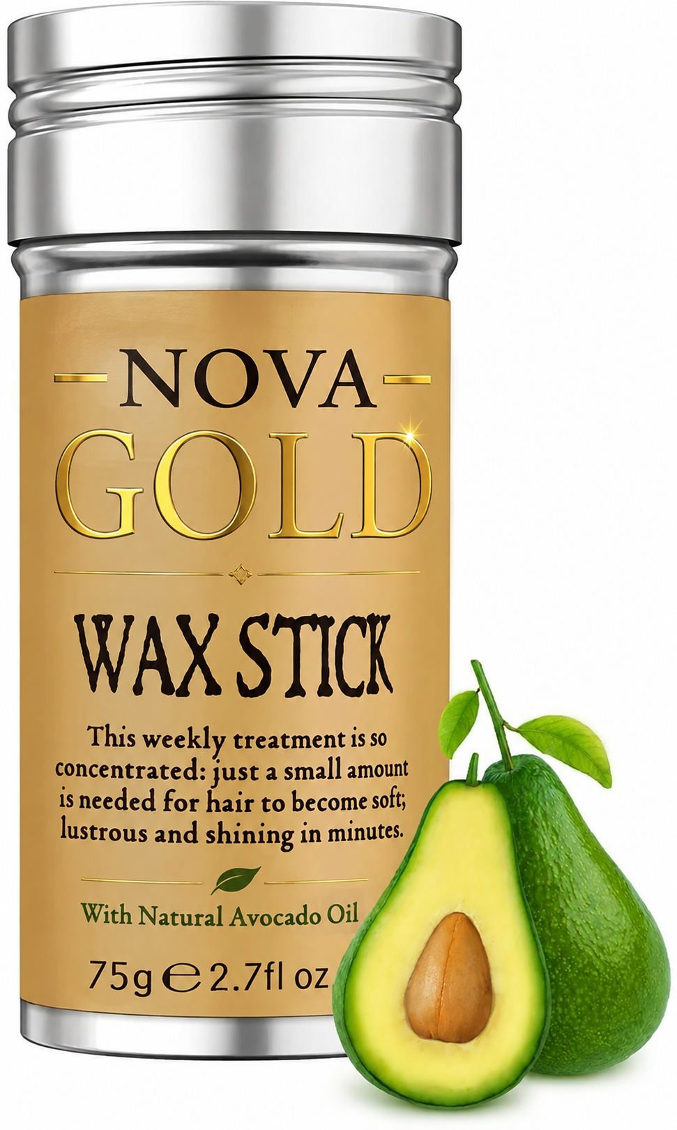 NOVA GOLD HAIR WAX STICK 75gm.