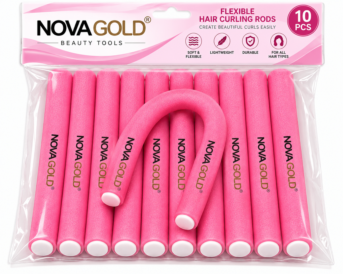 NOVA GOLD HAIR CURLING RODS 10Pc.